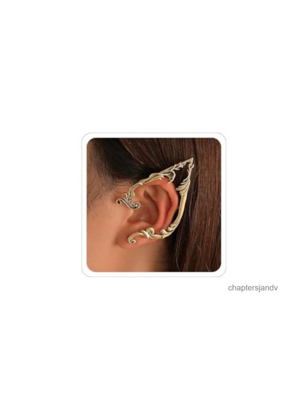 Elf Ear Cuffs Fairy Ears Gothic Punk Wrap Drop Earrings Women Halloween